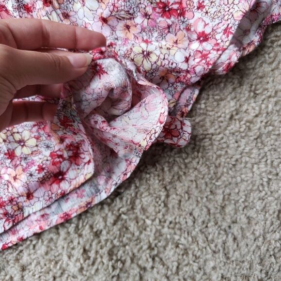 As U Wish Floral Button Down Spring Romper Medium NWT - Picture 5 of 9
